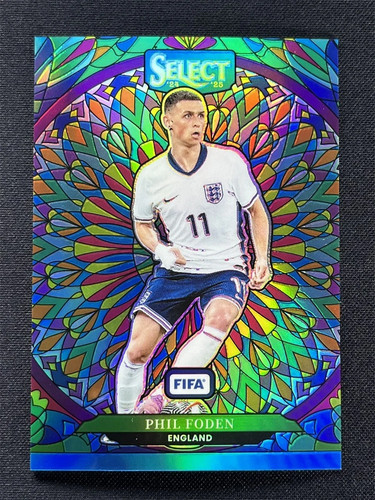 Phil Foden #21 2024 Panini Select FIFA Stained Glass card