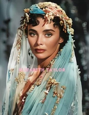 ELIZABETH TAYLOR #86 COLORIZED PHOTO 11 X 8.5 SHIPS FREE