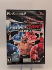 WWE SmackDown vs Raw 2007 PS2 PlayStation 2 - Complete CIB - Tested Black Label