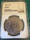 1881-O Morgan Silver Dollar $1 NGC AU58 Choice AU