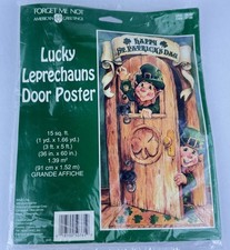 Lucky Leprechauns Door Poster American Greetings St Patricks Day 36 x 60 Clover