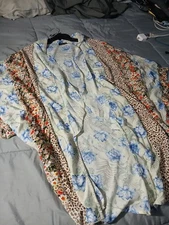 GiGio USA Women's Floral & Animal Print Dress White Blue Brown Red