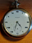Vtg Antiqu Waltham USA Open Face Pocket watch spares or repair rolled gold 20 yr