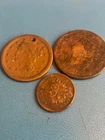 1875 indian cull  2 large cent culls