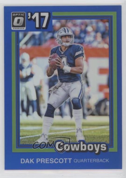 2017 Donruss Optic 1981 Tribute Blue 56/149 Dak Prescott #26 1l2