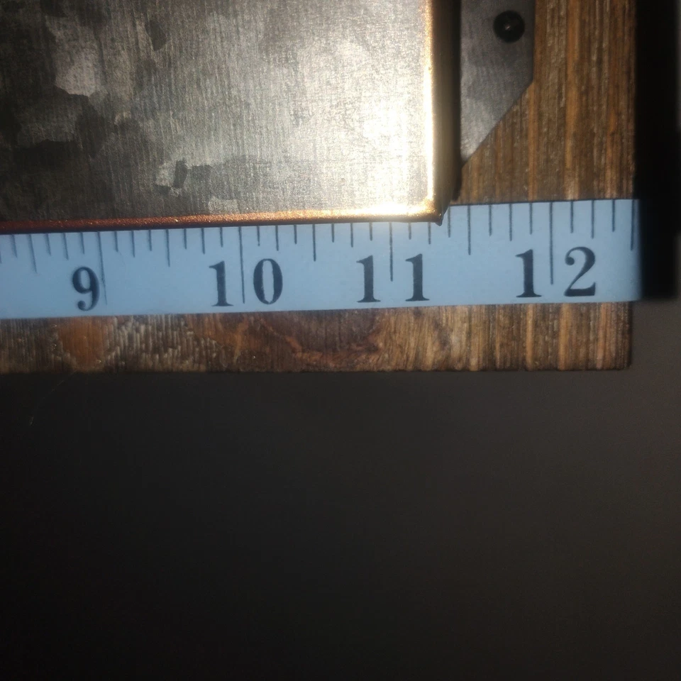 Soporte de correo colgante de madera y metal rústico, vintage, país, soportes de correo de pared Foto 4 de 4