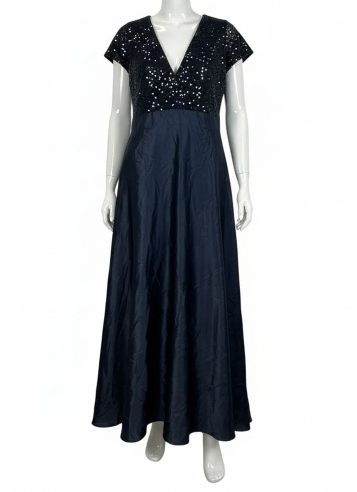 maxi alex evenings dresses Alex Evenings Black Cold Shoulder Gown main image 1