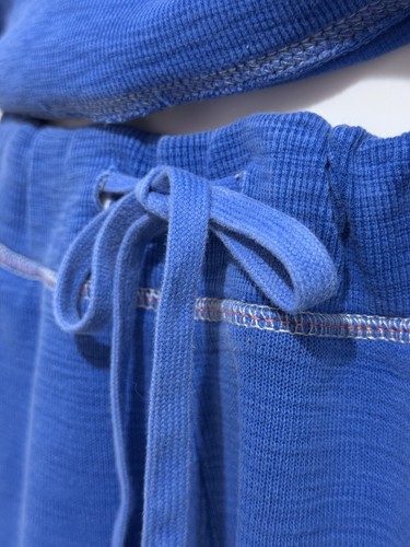 Tommy Bahama Tobago Bay Womens Sweatshirt Shorts Set M Cotton Blue Pockets Logo - Picture 8 of 18