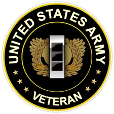United States Army Veteran Bumper Sticker Military Vinyl Soldier Decal 5"