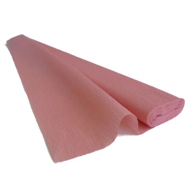 Feines Krepppapier Rolle 60g 50cm breit x 250cm lang lachsrosa (Farbton 200)