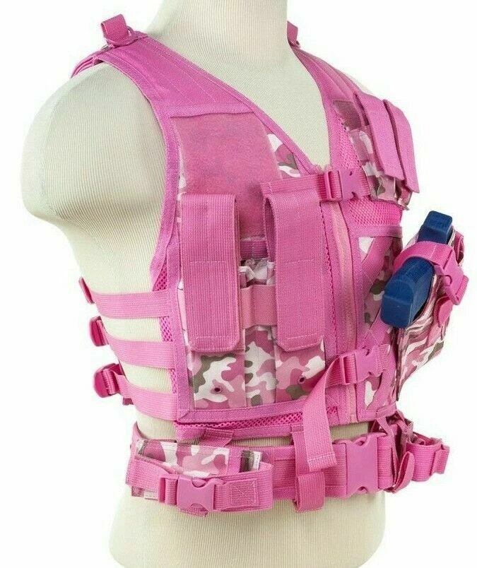 VISM 战术背心 XS-SMALL Crossdraw 战术射击装备背心任务装备粉色 — 第 2/3 张图片