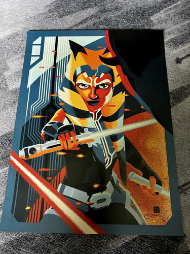 Star Wars Danny Haas The Phantom Apprentice Ahsoka Tano Darth Maul 18x24 107/250