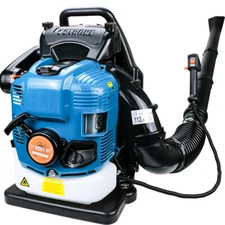 2 Stroke/4 Stroke Backpack Leaf Blower Gas Powered Snow Blower 75.6CC 706CFM