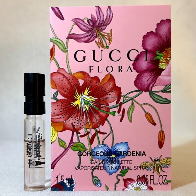 Gucci Flora Gorgeous Gardenia Eau de TOILETTE Sample Spray .05oz *Discontinued*