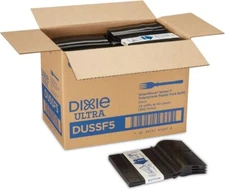 Dixie Ultra Dussf5 Polystyrene Fork Refill, Black, 960/Carton