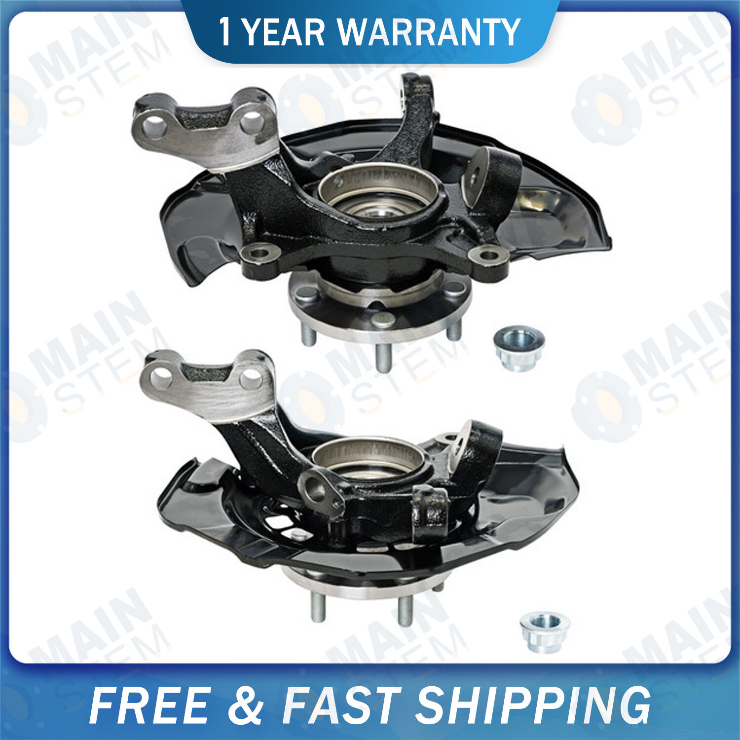 Pair Front LH RH Wheel Bearing Hub Knuckle Assembly For 20052011