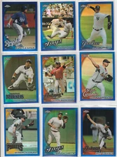 2010 TOPPS CHROME BLUE UPICK MARKAKIS HILL BURNETT WELLS CARPENTER GUTIERREZ