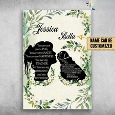 Girl And Pug Dog, You Are Not Just A Pug, You Are My Sanity, You Are My Happi...