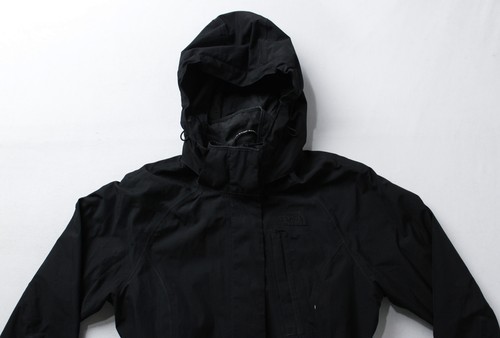 The North Face Women's HyVent Belted Hooded Rain Jacket CD4 Black Small - Picture 2 of 16