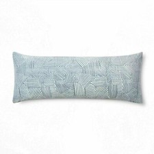 Room Essentials Embossed Body Pillow Cover Navy 20 in x 50 in New