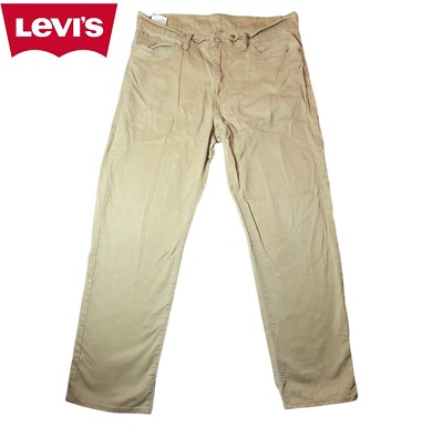 MENS LEVIS 751 DEMIN STRAIGHT FIT BEIGE JEANS W36 L32 PREMIUM 100% COTTON JEANS