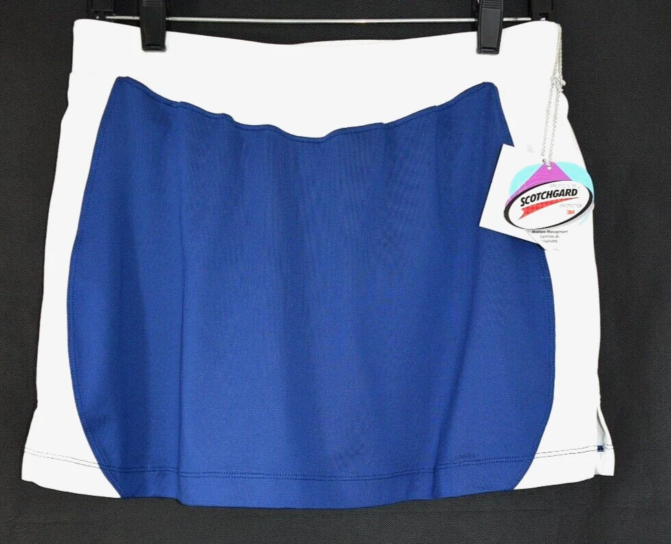 Wimbledon tennis skirt with undershorts in navy and white UPF50 small NWT new with tags