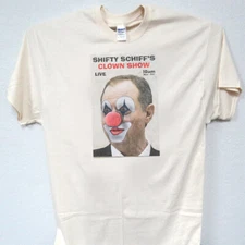 ADAM "Shiffty" Schiff ,Clown, IMPEACHMENT Circus!, Men's T-Shirt,T-1521Ivy,L@@K