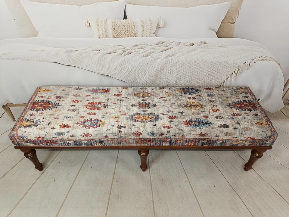 Bedroom Bench, Dining Room Bench, Upholstered Bench, Ottoman Bench - Image 2 of 4