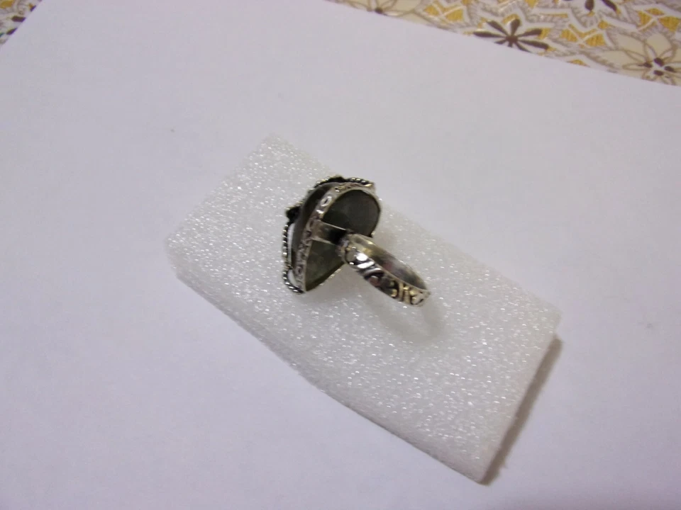 anello in argento con labradorite - Immagine 3 di 4