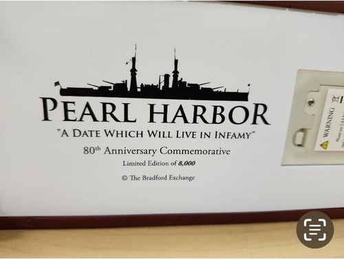Bradford Exchange 80 aniversario Conmemorative Ltd. Edt. Pearl Harbor Memorial - Imagen 8 de 10