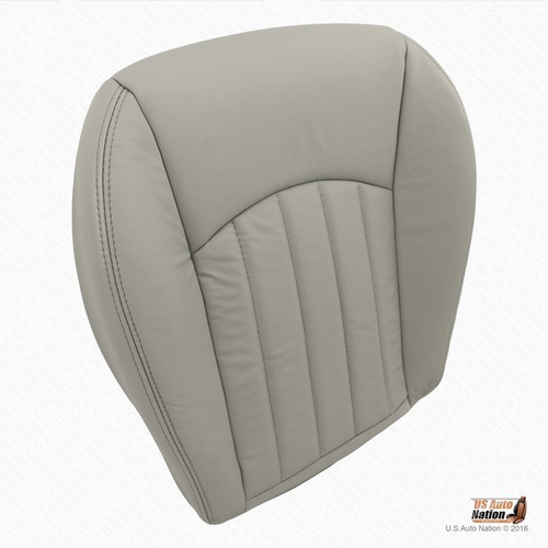 2002 2003 Jaguar X-Type -Front Driver Bottom Replacement Leather Seat Cover Gray - Picture 5 of 12