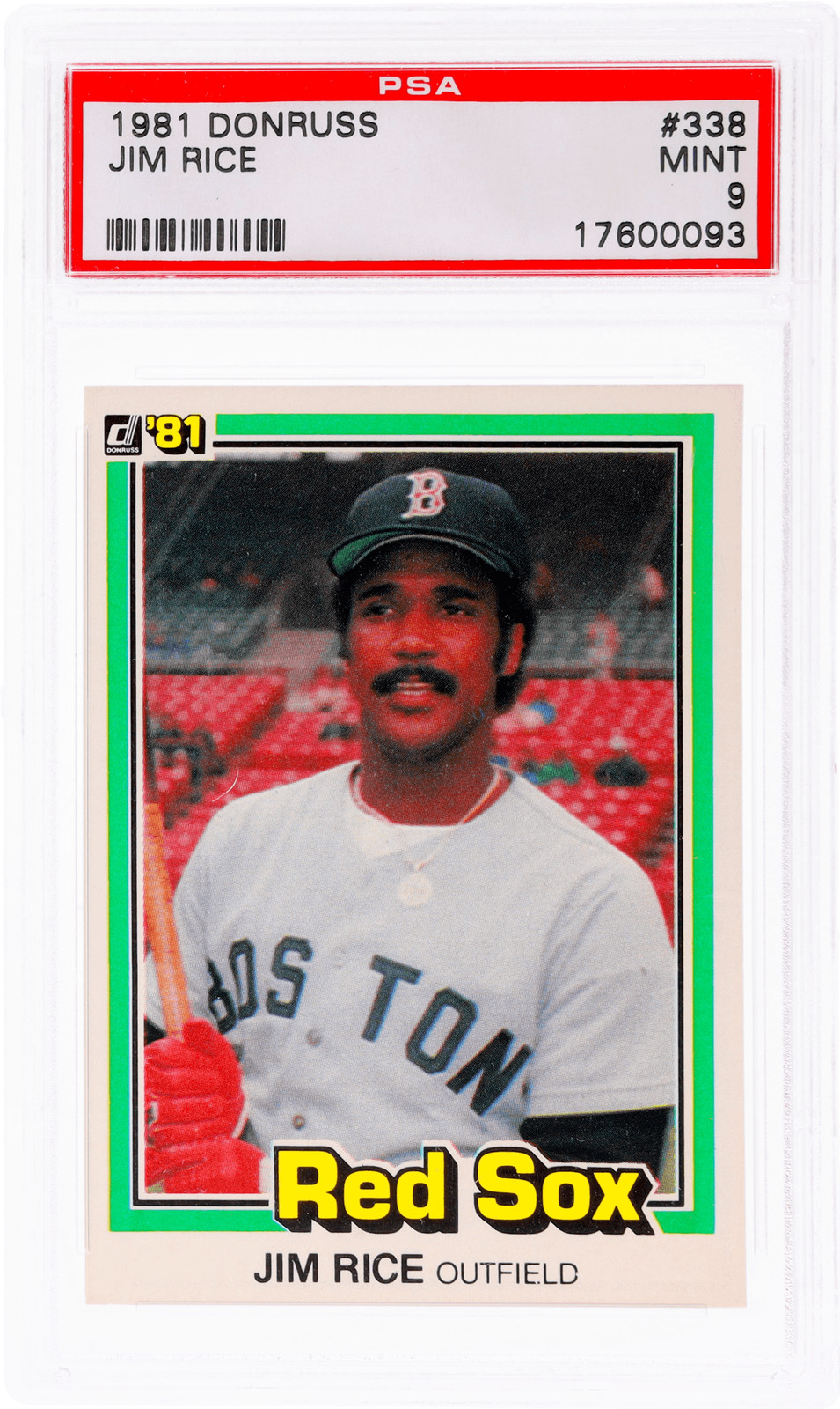 1981 Donruss Jim Rice #338 PSA 9