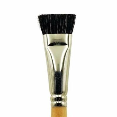 1776  Natural Hair Soft Design Wide Flat Brush