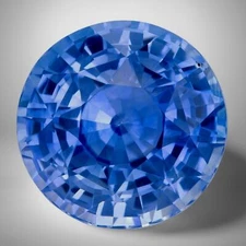 Blue Sapphire Round Cut Gemstone 0.61 Cts - 6 mm Lustrous Precious Jewelry Gem