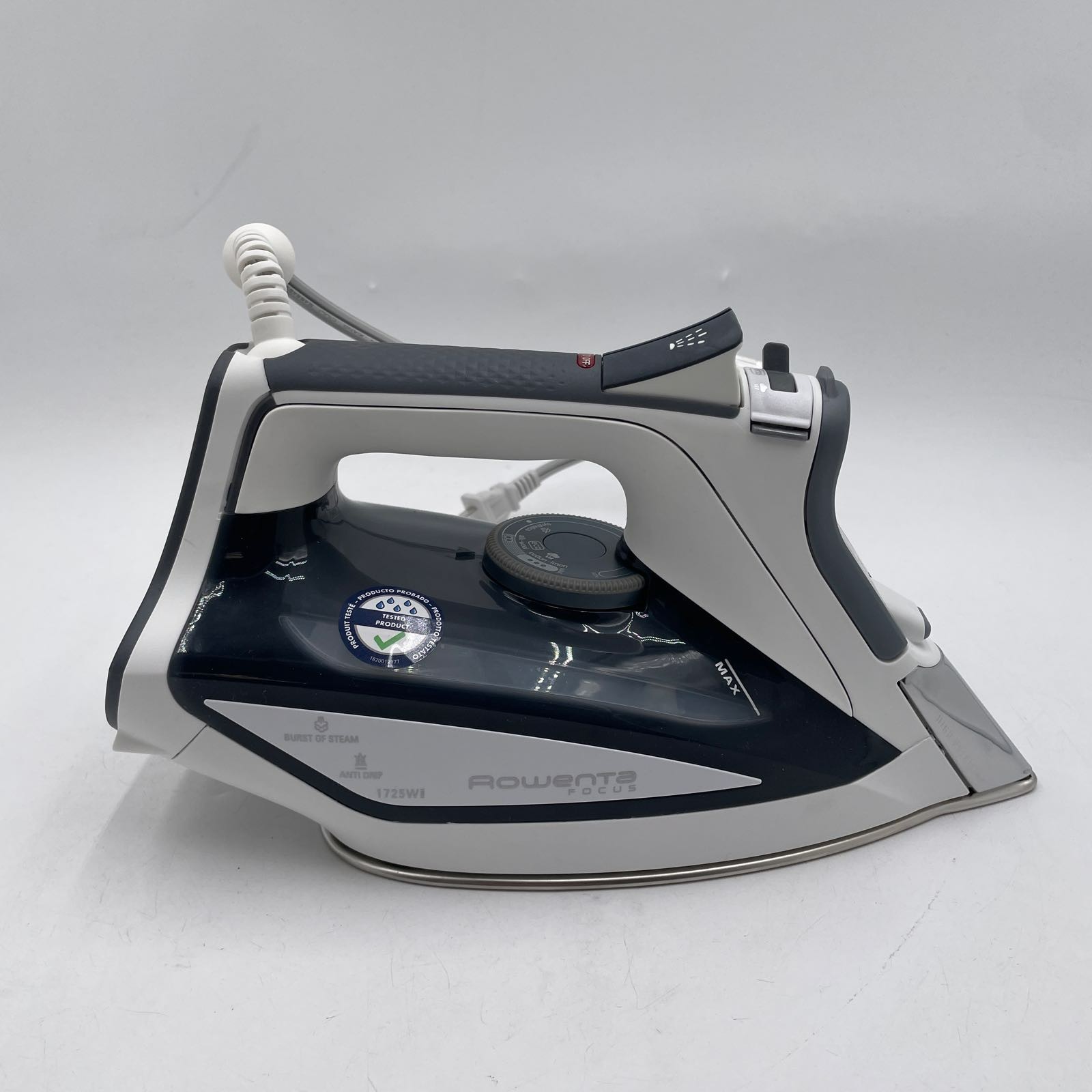 Rowenta Focus Steam Iron, 1725W, Stainless Soleplate, 400 Holes, DW5280