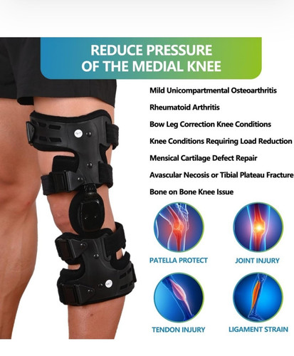 OA Unloader Kniebandage, Arthrose des Knochens am Knochen Kniebandage RECHTS - Bild 2 von 9