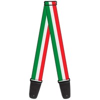 Guitar Strap - Stripes Green/White/Red (Us Import) Acc Neu