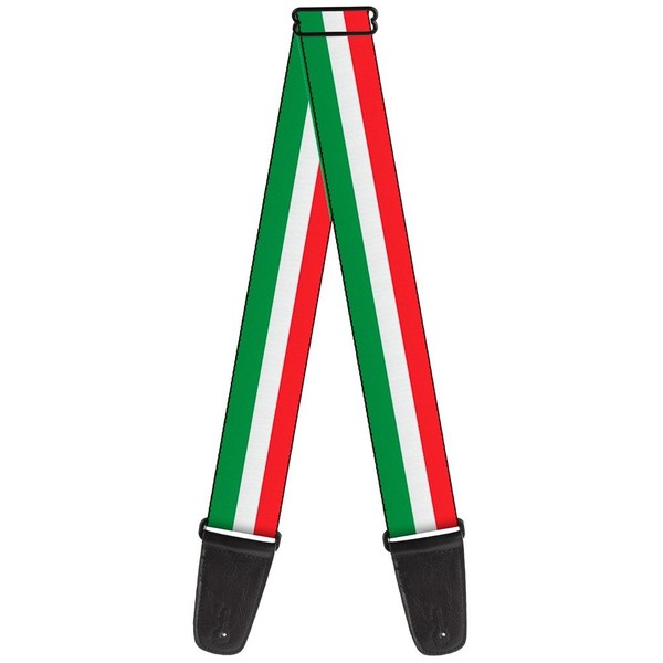 Guitar Strap - Stripes Green/White/Red (Us Import) Acc Neu-image