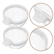 12 Pcs Parrot Feeder Food Container Bird Water Bowl Feeding Dish Cup