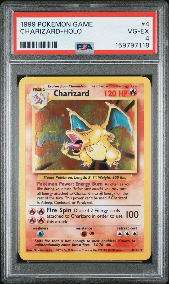 Pokémon TCG Grade 4 Charizard Individual Collectible Card Game