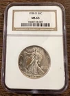 1938-D 50c Walking Liberty Half Dollar NGC MS63 Free Shipping