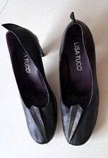 LISA TUCCI Damenschuhe *Eyecatcher-Pumps*  Leder Stiletto (8cm) anthrazit Gr. 41