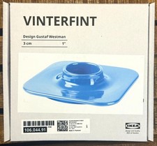 IKEA DESIGN EDITION 2025 GUSTAF WESTMAN VINTERFINT TEELICHTHALTER hellblau NEU !