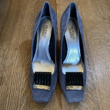 franco sarto shoes Grey Suede Woman’s 10 M Square Toe