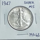 1947 Walking Liberty Half Dollar UNCIRCULATED GEM BU FREE SHIPPING