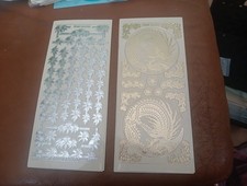 2X STICKERS SCRAPBOOKING NEW ST1297 TRANSPARENT JAPANESE
