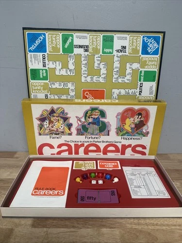 Vintage CAREERS Board Game by Parker Brothers, 1971. Complete