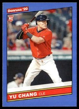 2020 Donruss Yu Chang Rookie Cleveland Indians #259
