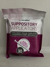 NutraBlast Disposable Vaginal Suppository Applicators - Fits Most - 30 Pack