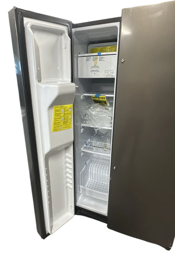 GE 25.3 Cu Ft. Side-By-Side Refrigerator Fingerprint Resistant Slate Medium Gray - Image 3 of 4